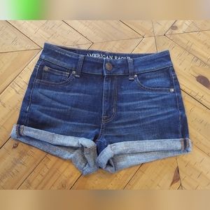 American Eagle High Rise Shortie Short